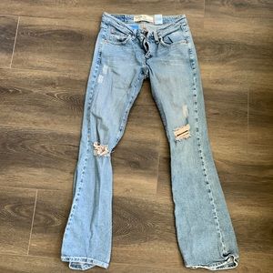 super vintage low rise bootcut Levi’s jeans